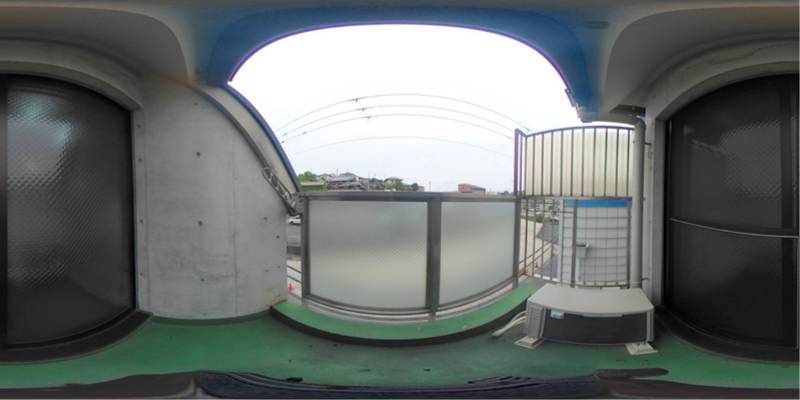 パノラマ画像バルコニー