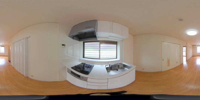 パノラマ画像キッチン
