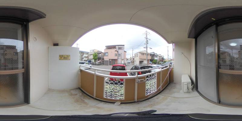 パノラマ画像バルコニー