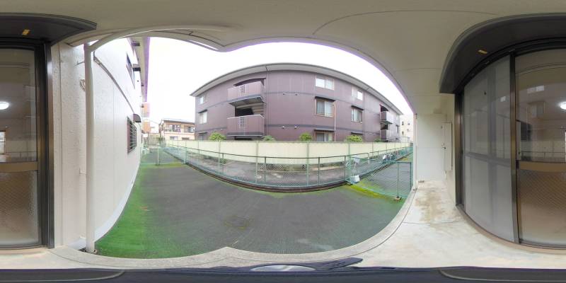 パノラマ画像庭