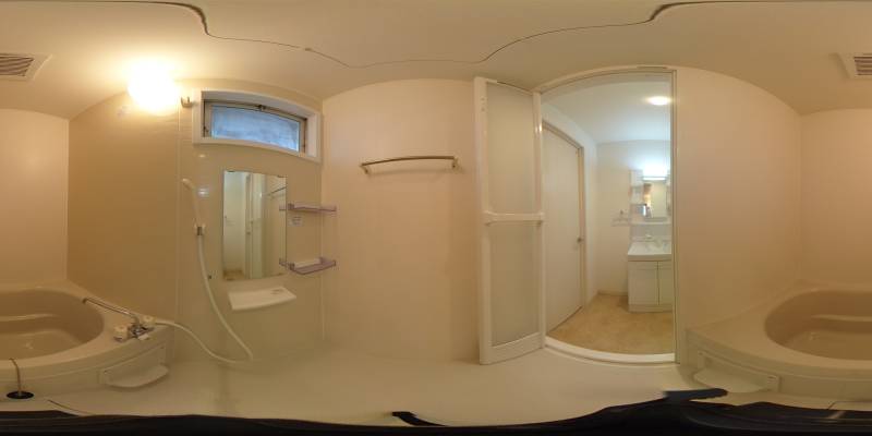 パノラマ画像バスルーム