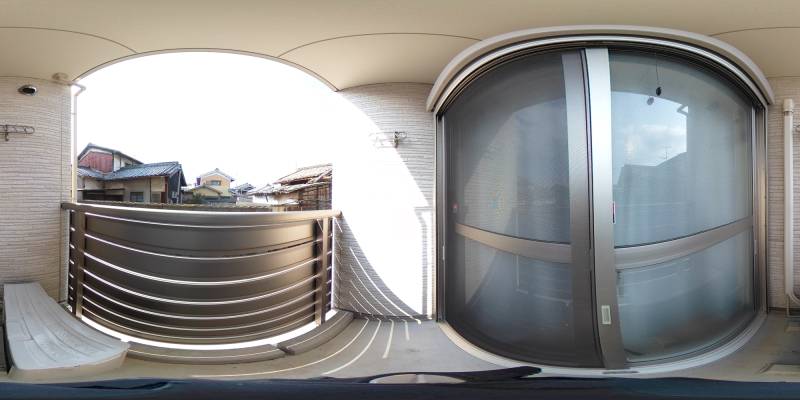 パノラマ画像バルコニー