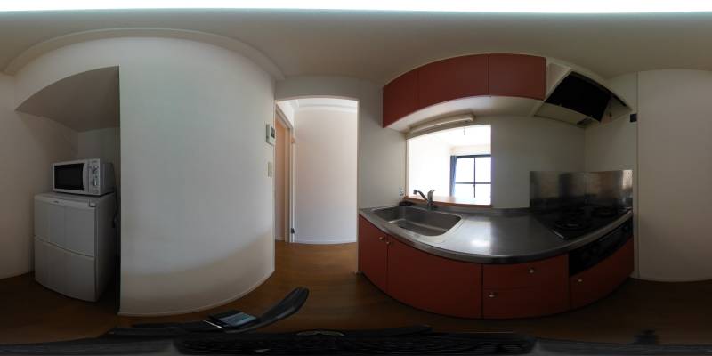 パノラマ画像キッチン