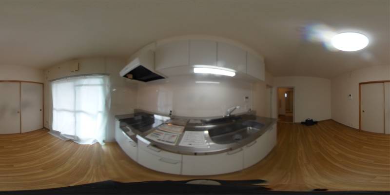 パノラマ画像キッチン