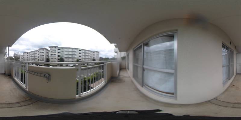 パノラマ画像バルコニー