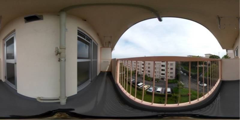 パノラマ画像バルコニー