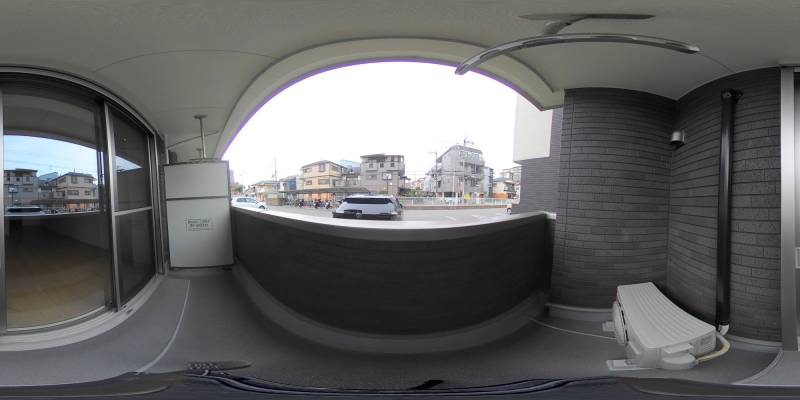 パノラマ画像バルコニー