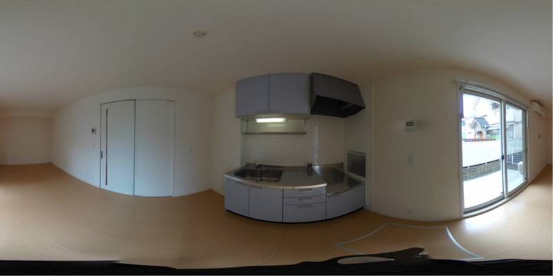 パノラマ画像キッチン