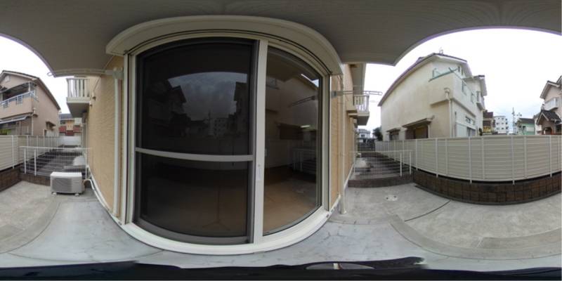 パノラマ画像バルコニー