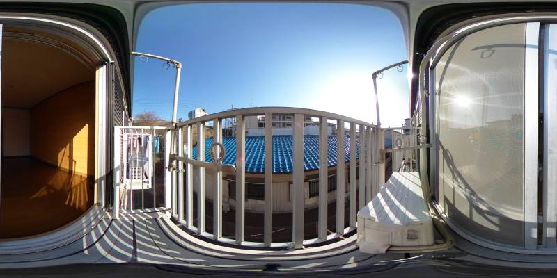 パノラマ画像バルコニー