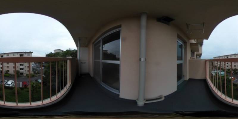 パノラマ画像バルコニー