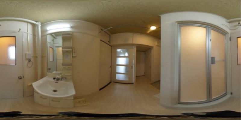 パノラマ画像洗面所