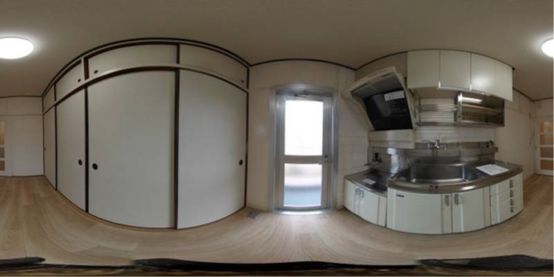 パノラマ画像キッチン