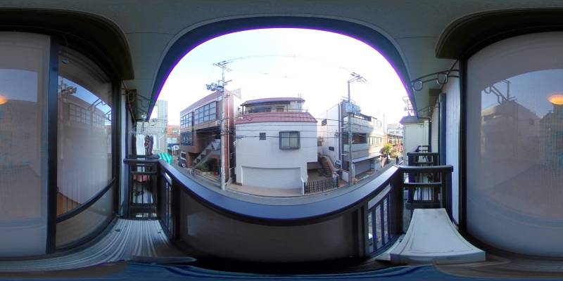 パノラマ画像バルコニー