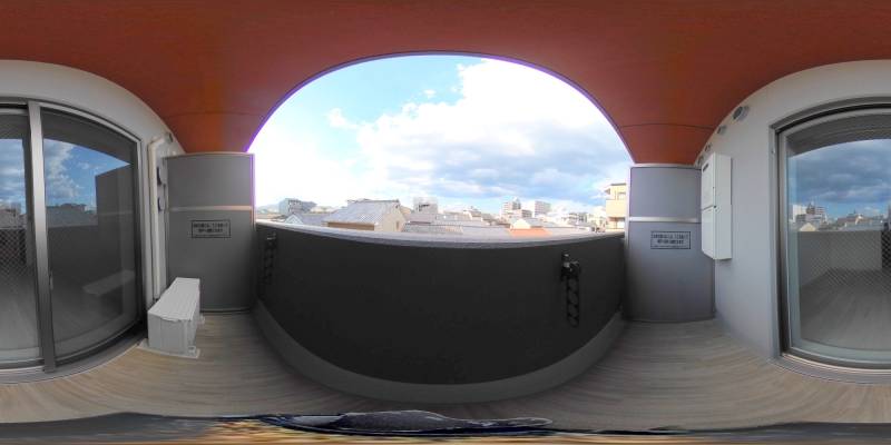 パノラマ画像バルコニー