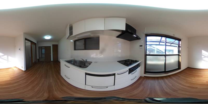 パノラマ画像キッチン