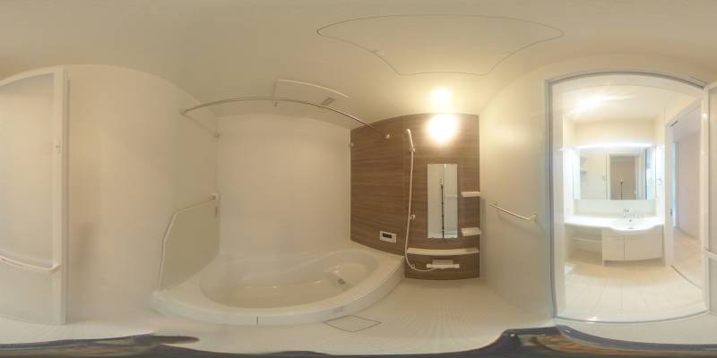 パノラマ画像バスルーム