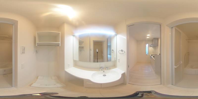 パノラマ画像洗面所