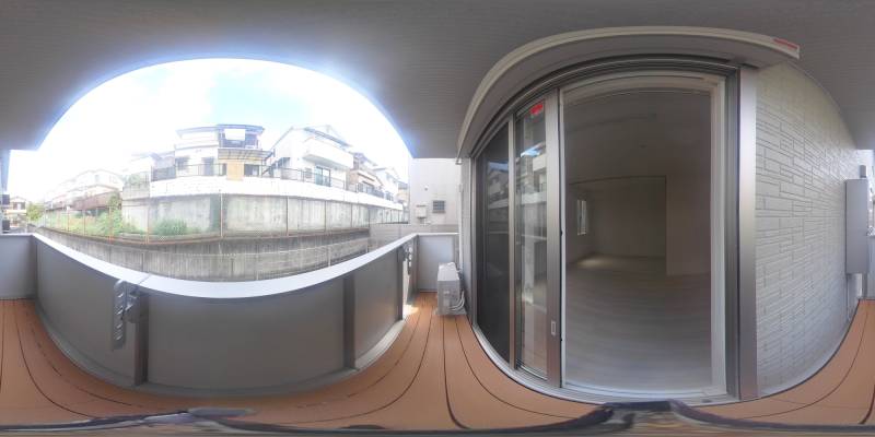 パノラマ画像バルコニー