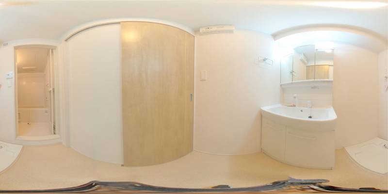 パノラマ画像洗面所