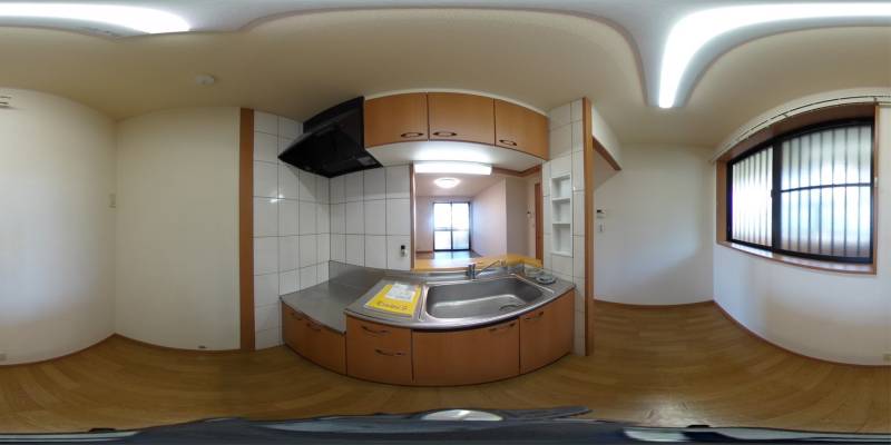 パノラマ画像キッチン