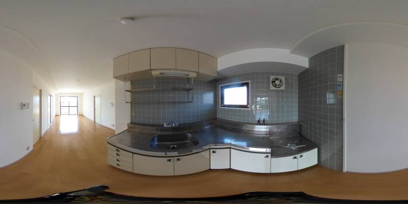 パノラマ画像キッチン