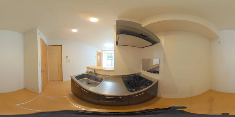 パノラマ画像キッチン