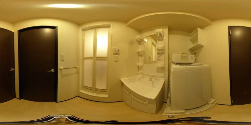 パノラマ画像洗面所