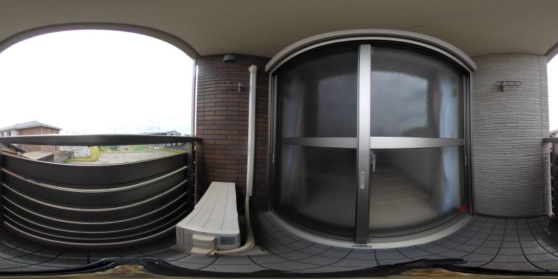 パノラマ画像バルコニー