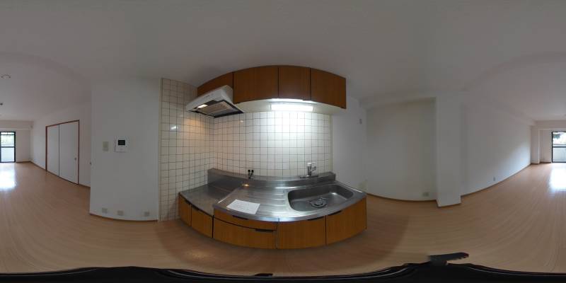 パノラマ画像キッチン