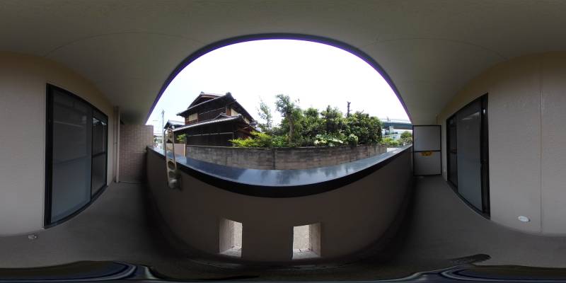 パノラマ画像バルコニー