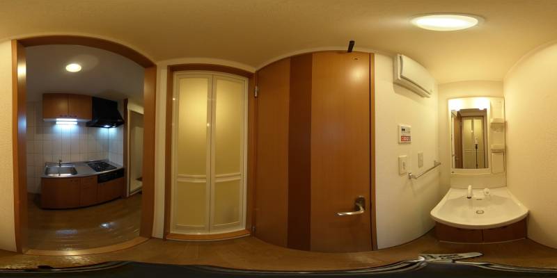 パノラマ画像洗面所