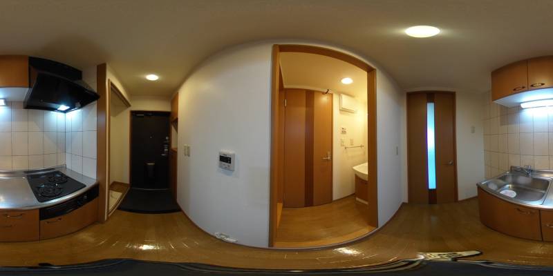 パノラマ画像キッチン