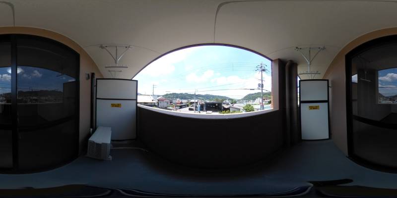 パノラマ画像バルコニー