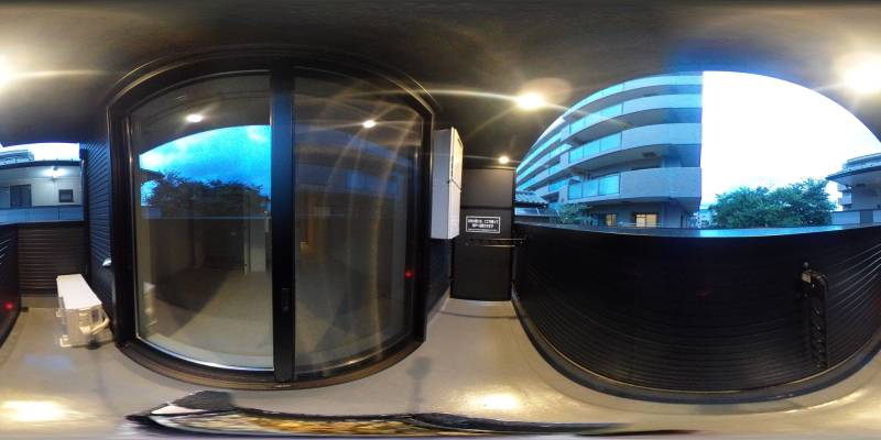 パノラマ画像バルコニー