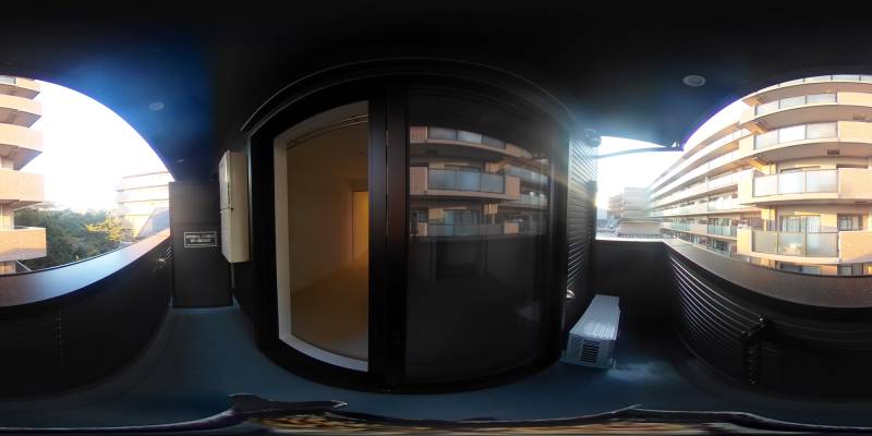 パノラマ画像バルコニー