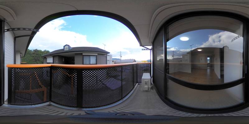 パノラマ画像バルコニー