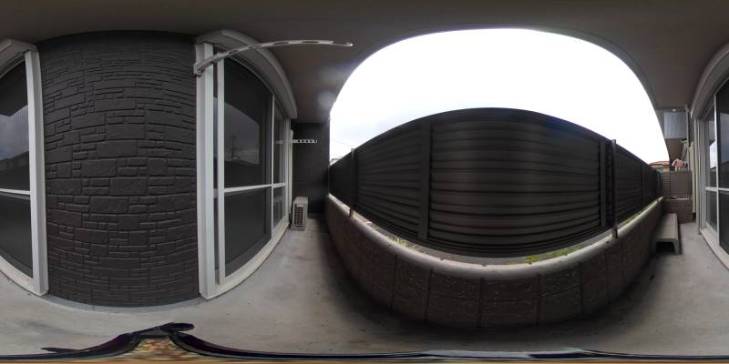 パノラマ画像バルコニー