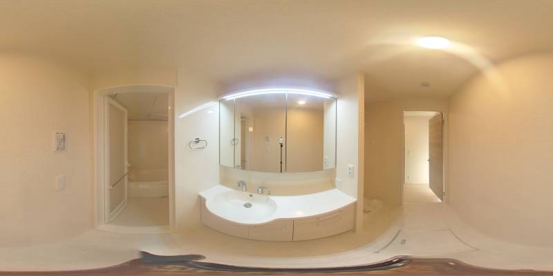 パノラマ画像洗面所