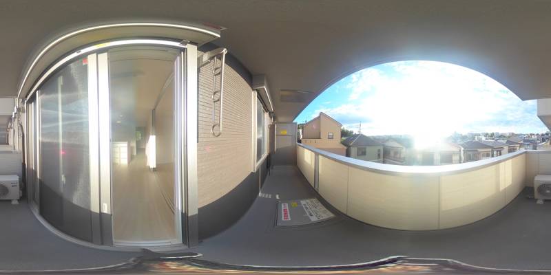 パノラマ画像バルコニー