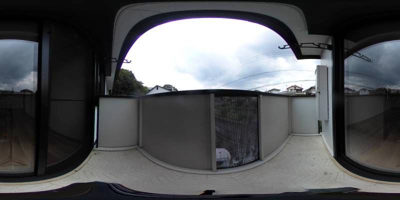 パノラマ画像バルコニー