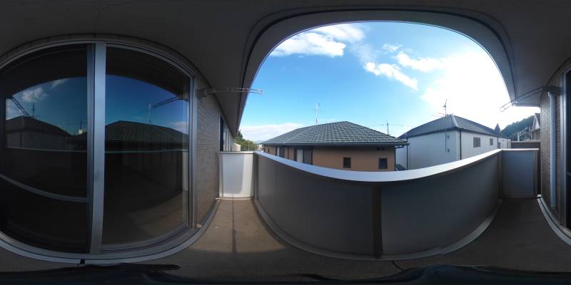 パノラマ画像バルコニー