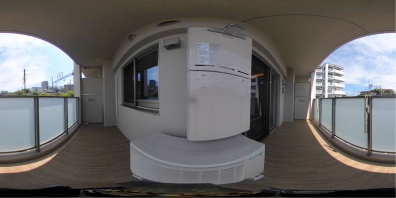 パノラマ画像バルコニー