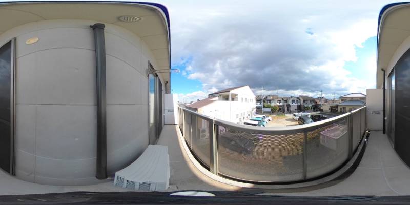 パノラマ画像バルコニー