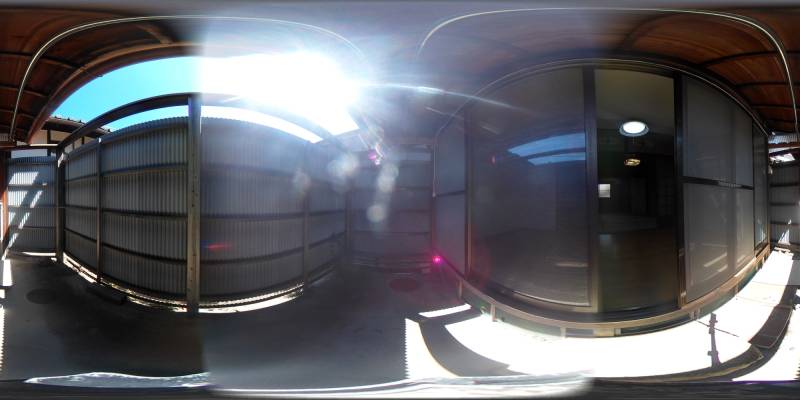 パノラマ画像バルコニー