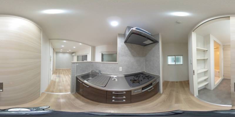 パノラマ画像キッチン