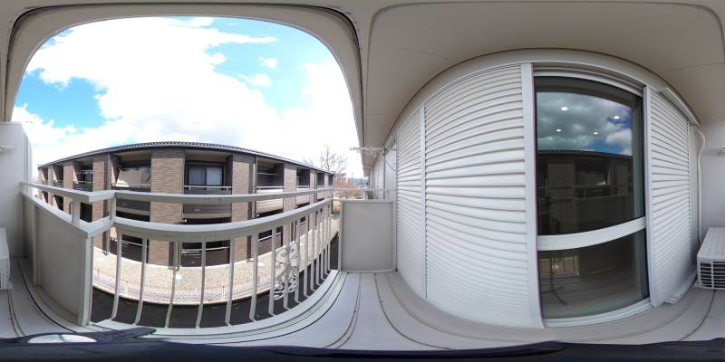 パノラマ画像バルコニー