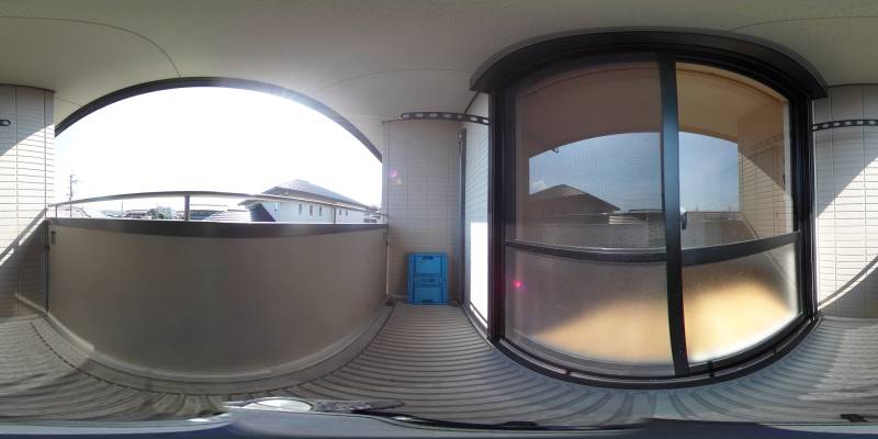 パノラマ画像バルコニー