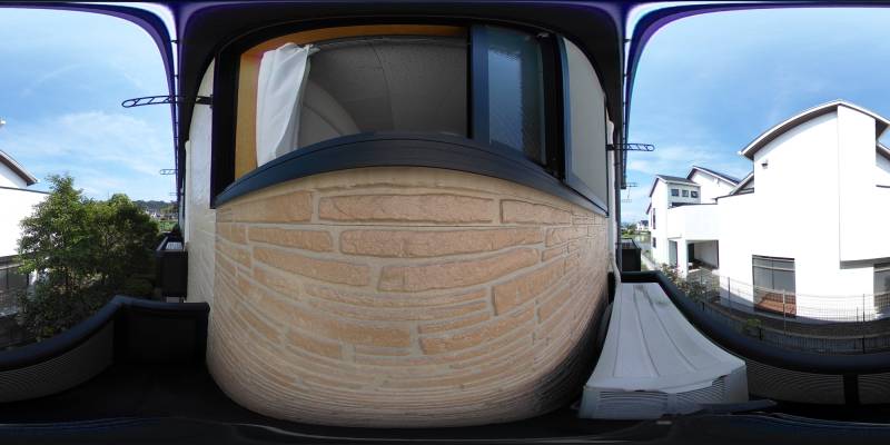 パノラマ画像バルコニー