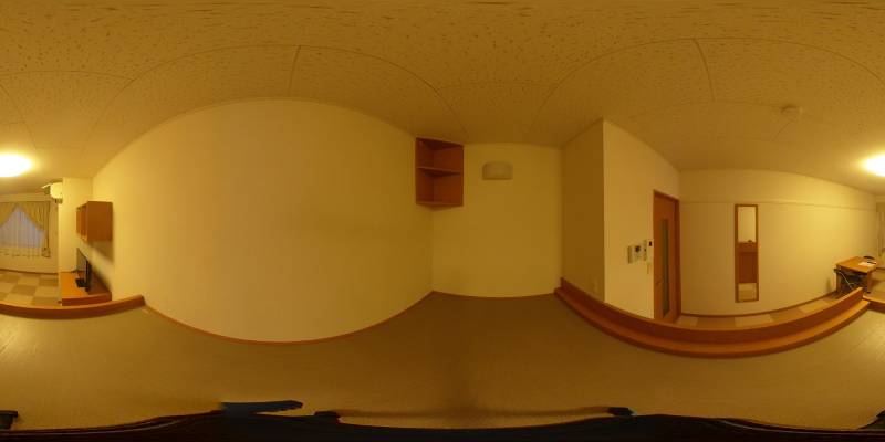 パノラマ画像寝室